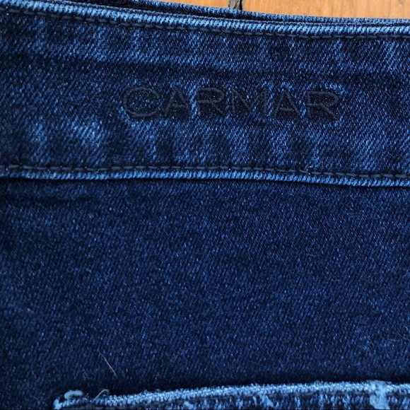 High Waisted Distressed Denim Shorts - Picture 4 of 4